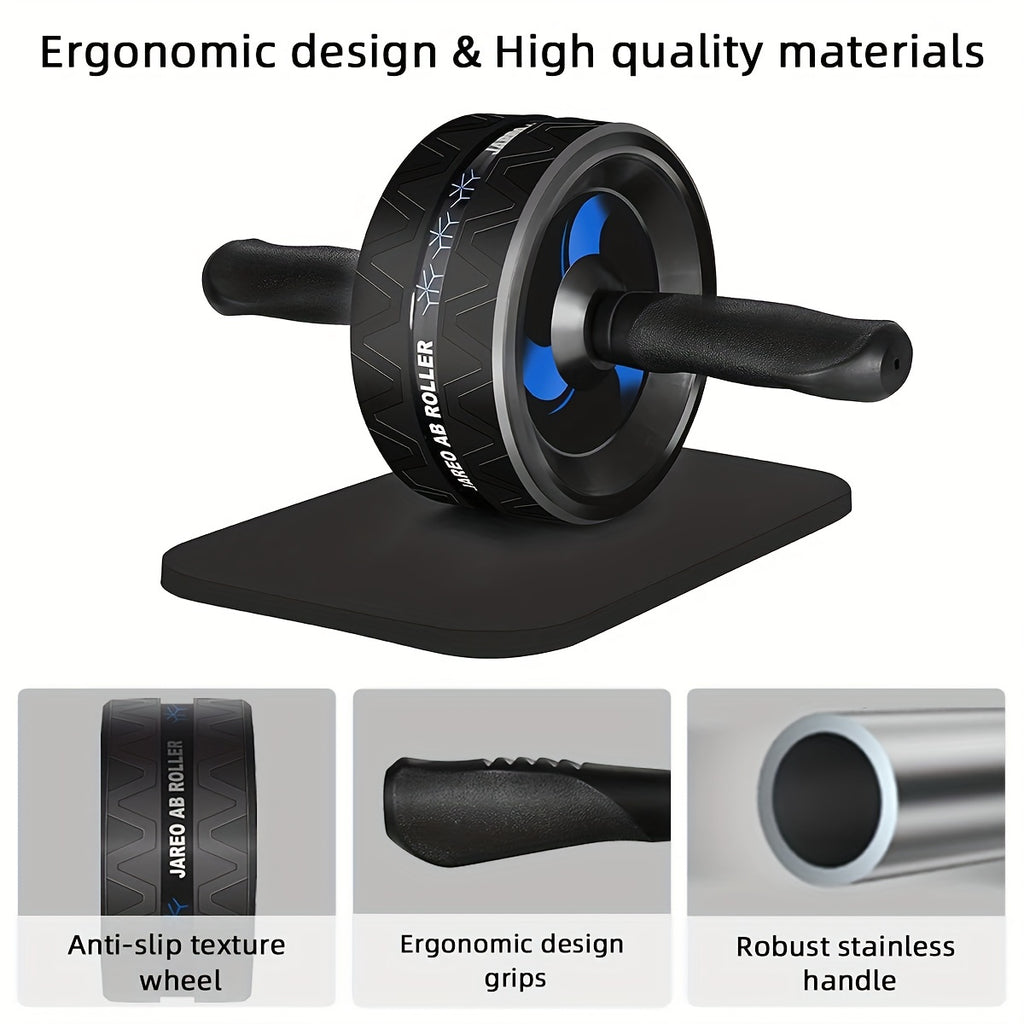 Ab Roller Wheel for Core Training – Silent, Stable & Compact – Home Gym Fitness Equipment