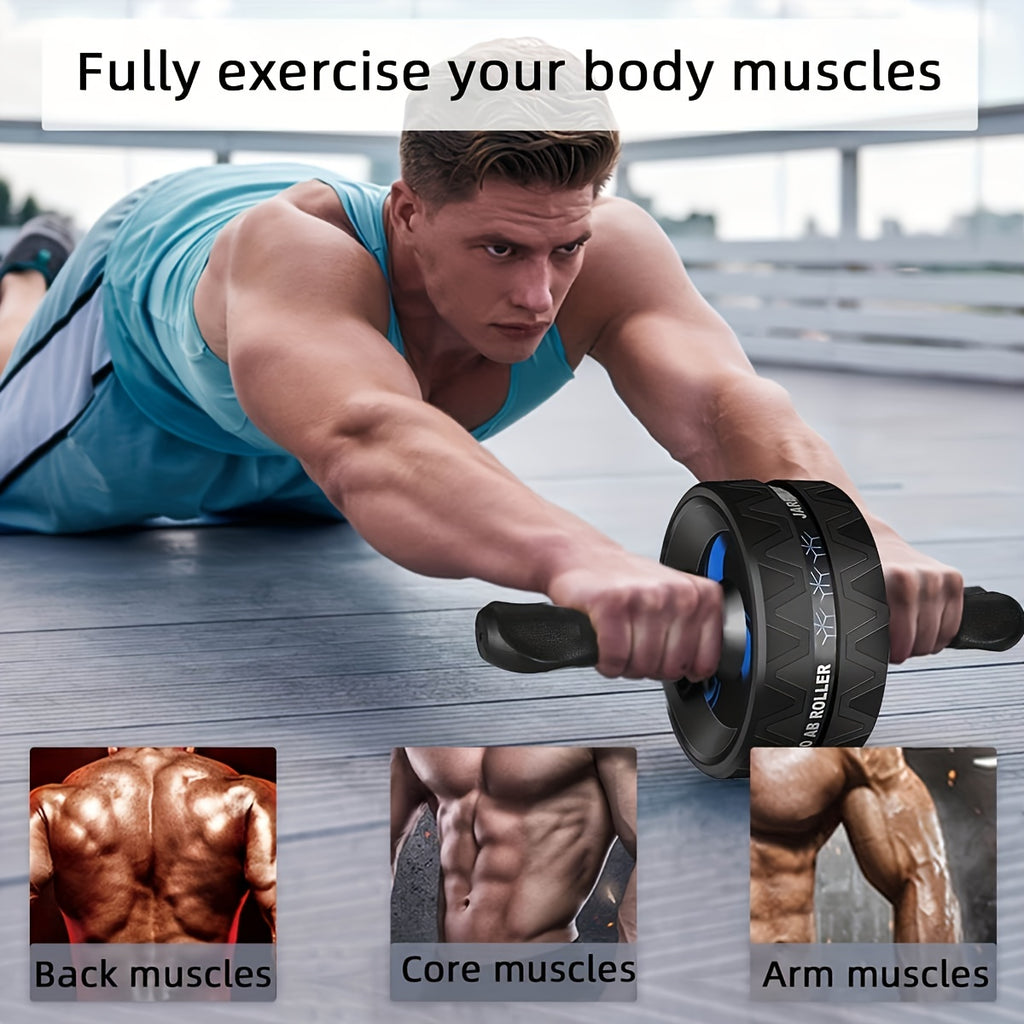 Ab Roller Wheel for Core Training – Silent, Stable & Compact – Home Gym Fitness Equipment